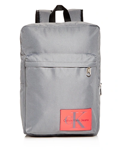 Shop Calvin Klein Slim Square Backpack In Charcoal