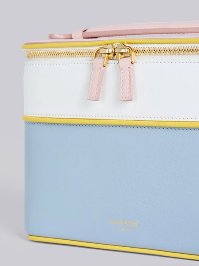 Shop Thom Browne Piping Bucket Camera Bag In Pink