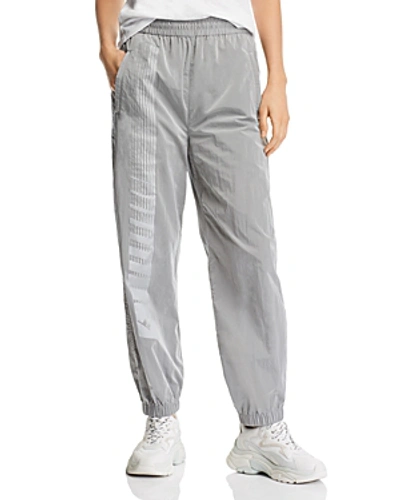 Shop Alexander Wang T Alexanderwang.t Washed Nylon Track Pants In Sky