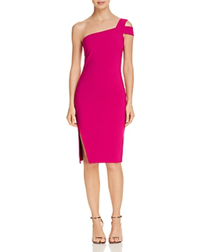 Shop Likely Packard One-shoulder Dress In Fuchsia