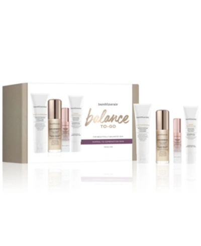 Shop Bareminerals 4-pc. Balance-to-go Skincare Starter Set In Cleanser/serum/cream