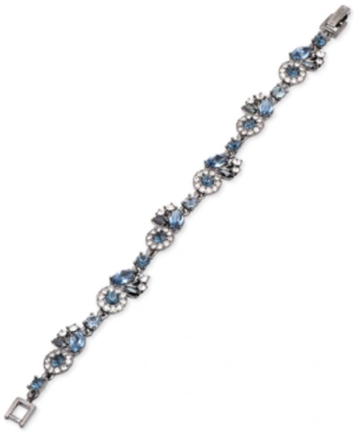Shop Givenchy Crystal Link Bracelet In Hematite