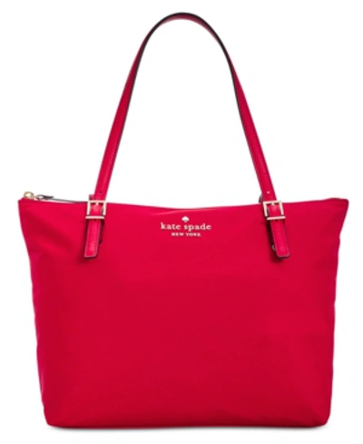 Shop Kate Spade New York Watson Lane Small Maya Nylon Tote In Royal Red