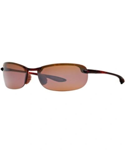 Shop Maui Jim Makaha Polarized Sunglasses, 405 In Brown/brown
