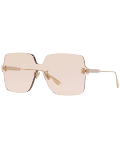 Shop Dior Sunglasses, Colorquake1 45 In Gold Pink / Pink
