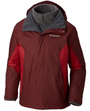 Columbia Men S Eager Air 3 In 1 Omni Shield Jacket In Elderberry Red Element Modesens