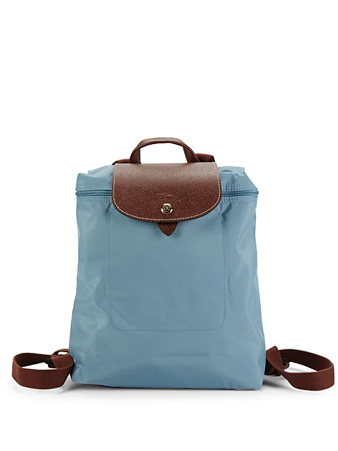 Longchamp Top Zip Backpack In Arctic Modesens