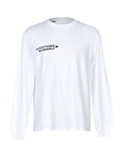 Shop Society Shirt Number3 /09 Moenaigomi Sweat Man T-shirt Ivory Size Xl Cotton In White