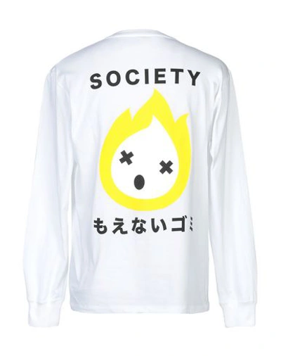 Shop Society Shirt Number3 /09 Moenaigomi Sweat Man T-shirt Ivory Size Xl Cotton In White