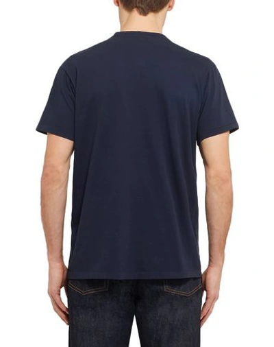 Shop Velva Sheen T-shirts In Dark Blue