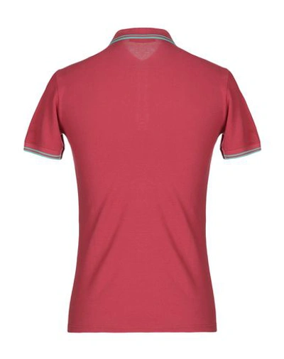 Shop Fred Perry Polo Shirts In Garnet