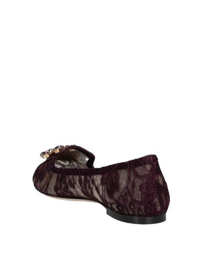 Shop Dolce & Gabbana Loafers In Deep Purple