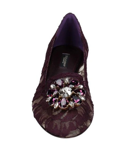 Shop Dolce & Gabbana Loafers In Deep Purple