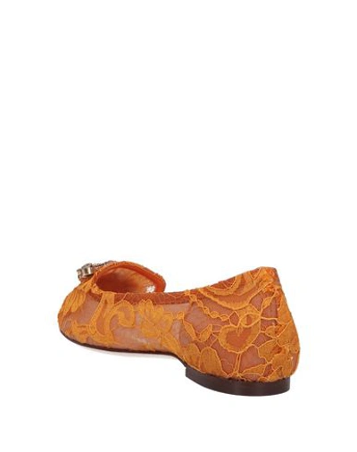 Shop Dolce & Gabbana Loafers In Orange