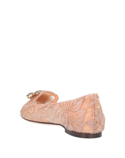 Dolce & Gabbana Loafers In Apricot