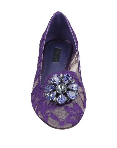 Shop Dolce & Gabbana Loafers In Purple