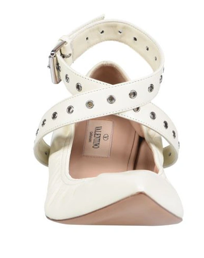 Shop Valentino Ballet Flats In Ivory