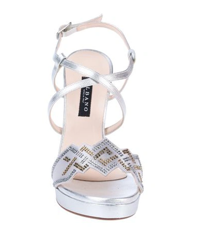 Shop Albano Sandals In Silver