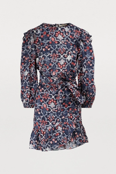 Shop Isabel Marant Étoile Telicia Linen Dress In Midnight