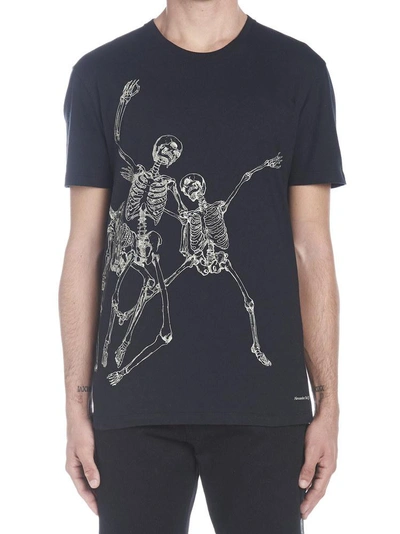 Shop Alexander Mcqueen Skeleton T In Black