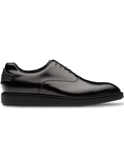 Shop Prada Classic Oxford Shoes - Black