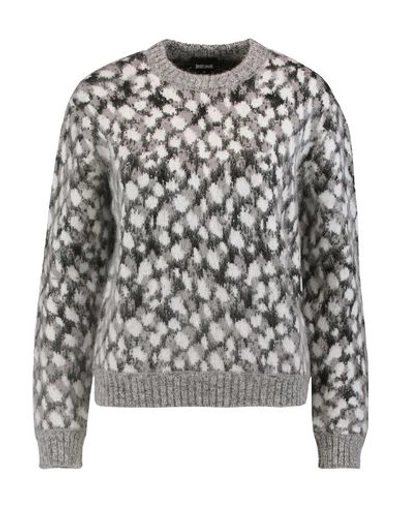Shop Just Cavalli Sweaters In Grey