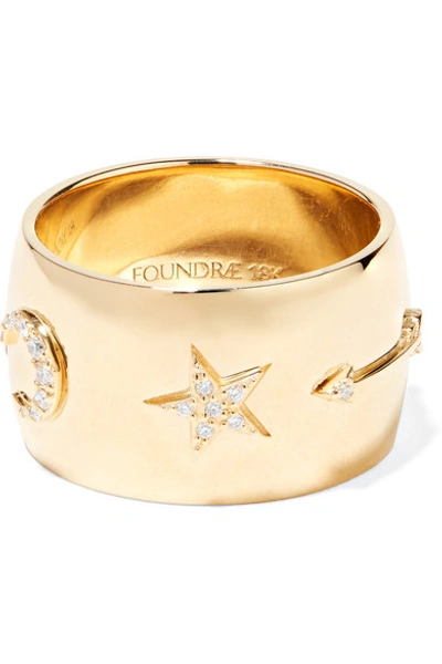 Shop Foundrae 18-karat Gold Diamond Ring