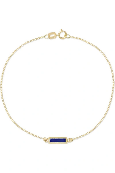 Shop Jennifer Meyer 18-karat Gold Lapis Lazuli Bracelet