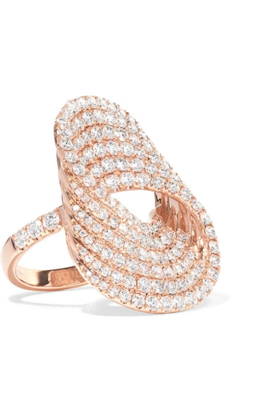 Shop Anita Ko Infinity Forever 18-karat Rose Gold Diamond Ring