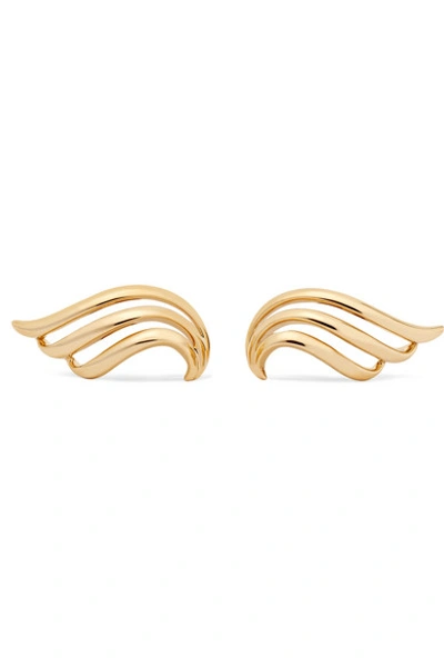 Shop Anita Ko 18-karat Gold Earrings