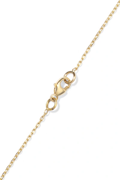 Shop Foundrae Passion Petite 18-karat Gold, Diamond And Enamel Necklace
