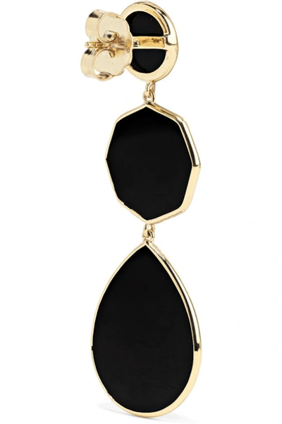 Shop Ippolita Polished Rock Candy 18-karat Gold Onyx Earrings