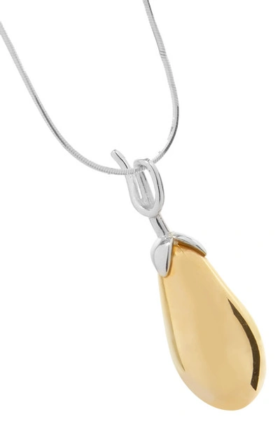 Shop Anne Manns Adelheid Silver And Gold-plated Necklace