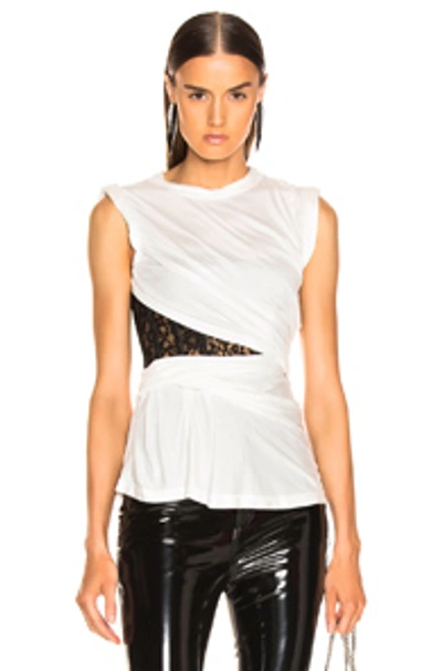 Shop Alexander Wang Lace Bustier T In White