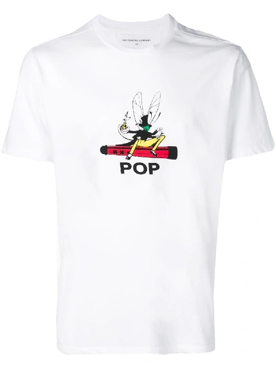 Shop Pop Trading International Grasshopper T-shirt - White