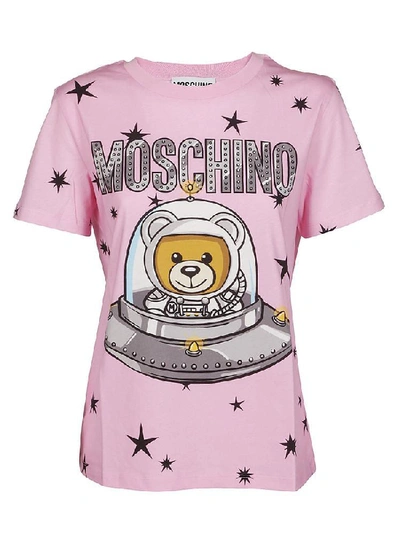 Shop Moschino Teddy Bear T In Pink