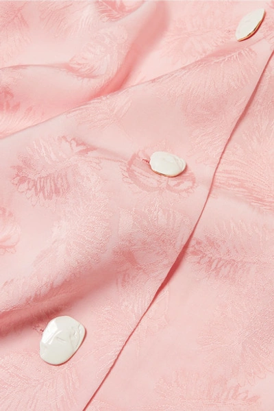 Shop Rejina Pyo Mila Jacquard Shirt In Pastel Pink