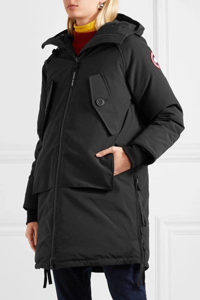 Olympia Military Reflective back Parka In Black