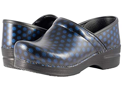 dansko polka dot clogs