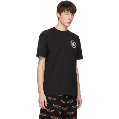 Shop Mcq By Alexander Mcqueen Mcq Alexander Mcqueen Black Racing T-shirt In 1000dkblack