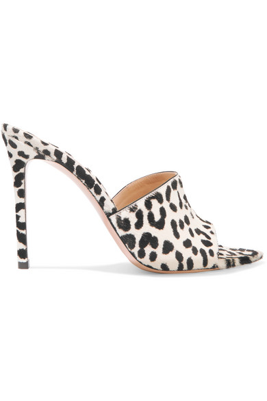 gianvito rossi leopard mules