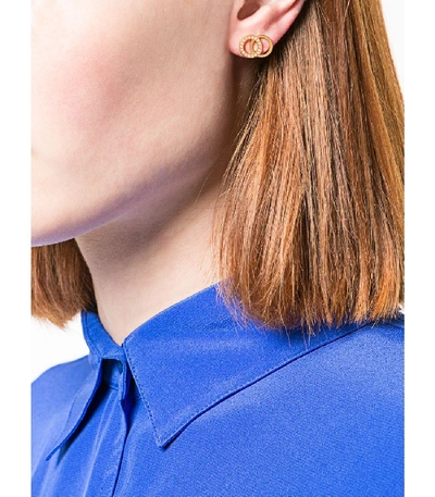 Shop Hadar Nornberg Gold Tracing Circular Earrings