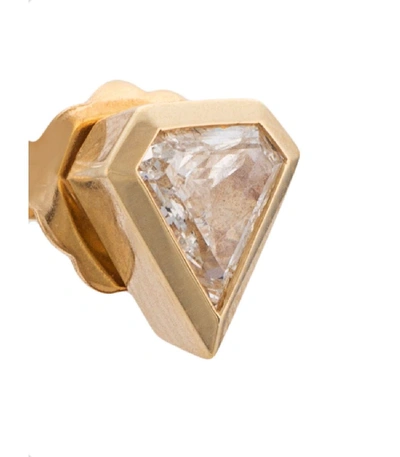Shop Azlee Gold Sheild Diamond Studs