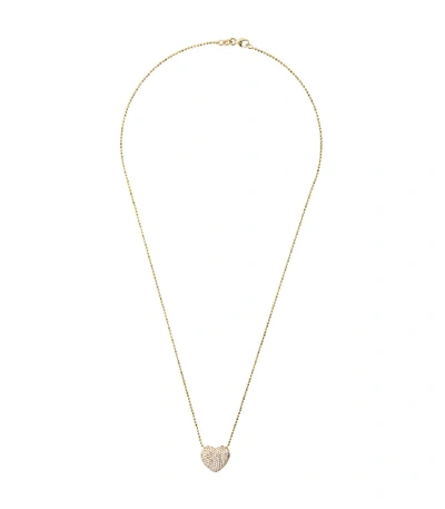 Shop Anita Ko Gold Diamond Heart Necklace