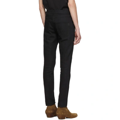 Shop Saint Laurent Black Cropped Skinny Jeans