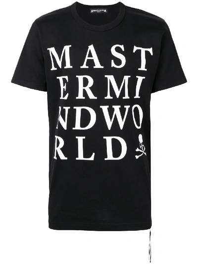 Shop Mastermind Japan Printed T-shirt - Black