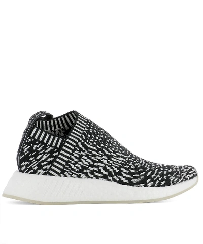 Shop Adidas Originals Nmd Cs2 Primeknit Sneakers In Black