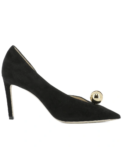 Shop Jimmy Choo Sadira 85 Pumos In Black