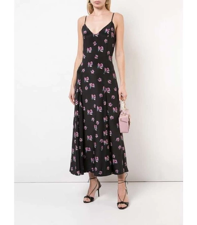 Shop Racil Black Floral Print Maxi Dress