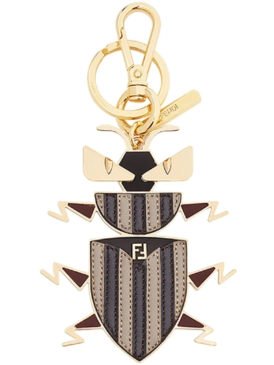 Shop Fendi Super Bugs Key Ring - Multicolour